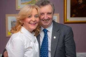 Anne with President Boyd